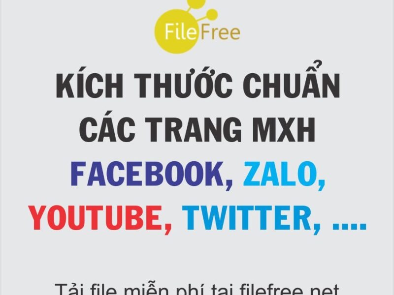 Kích thước ảnh bìa các trang MXH – file tải về thiết kế