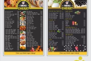 Tải file thiết kế menu file corel