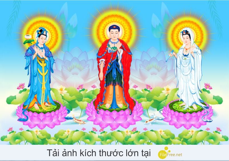 TẢI ẢNH TAM THẾ PHẬT KÍCH THƯỚC LỚN 71Mb