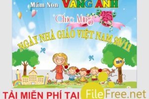 BACKGROUND 20 THÁNG 11 MẦM NON