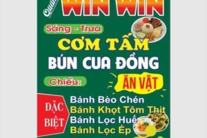 Bảng hiệu đứng cơm tấm file corel 12