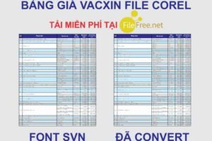 TẢI BẢNG GIÁ VACXIN FILE COREL 12 MIỄN PHÍ