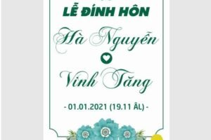 Bảng tên cô dâu chú rể trang trí tiệc cưới