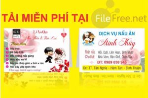 Thực đơn đám cưới file corel 12 free