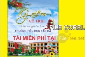 Background kỷ niệm về hưu file corel miễn phí
