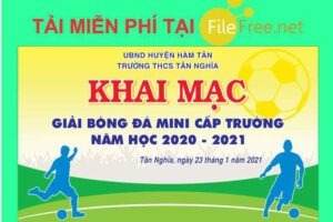 Background khai mạc giải bóng đá file corel vector