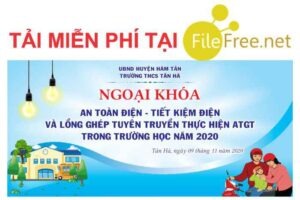 Background ngoại khóa ATGT file corel free