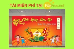 TẢI BACKGROUND TẾT TÂN SỬU VECTOR FILE COREL MIỄN PHÍ