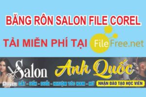 Băng rôn salon tóc nam nữ file corel tải miễn phí
