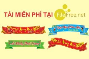 Decal trang trí giỏ quà tết 2022 vector corel free