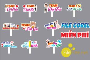 10+ mẫu hashtag cưới file corel 13 tải miễn phí
