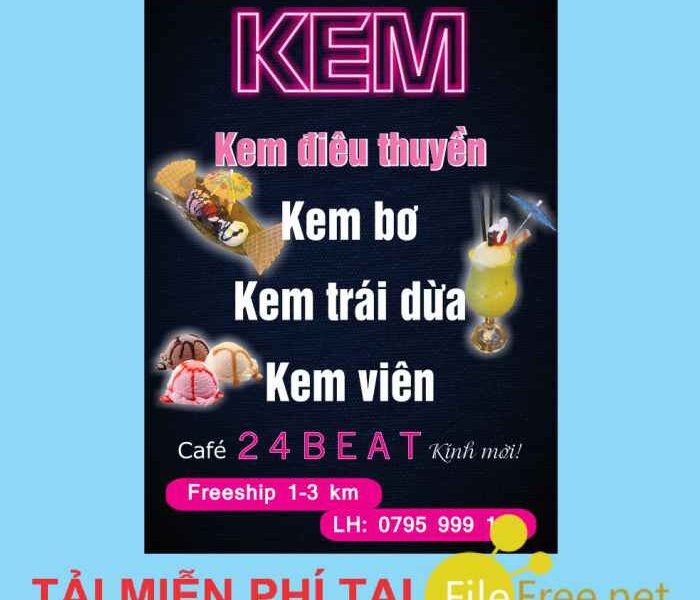 Standee kem tông màu đen file corel tải miễn phí