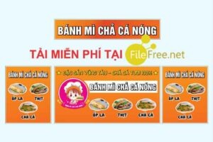 Thiết kế xe bánh mì file corel vector tải miễn phí