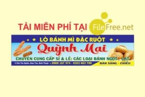 Bảng hiệu lò bánh mì file corel vector tải free