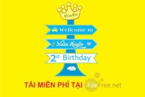 Bảng thông tin sinh nhật vector corel tải free