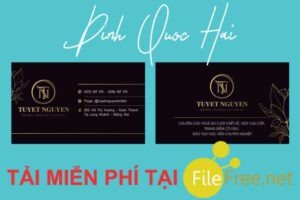 Card visit thuê đồ cưới vector file corel tải miễn phí
