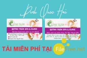 Download card visit spa corel miễn phí