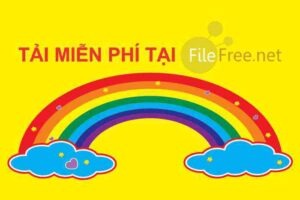 Cầu vồng vector file corel miễn phí