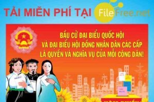“Vector pano tuyên truyền bầu cử” file corel free