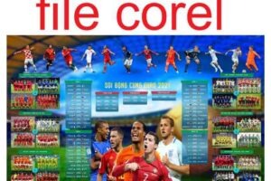 FILE COREL LỊCH THI ĐẤU EURO 2021 FREE