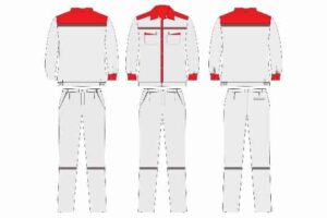 MOCKUP QUẦN ÁO LAO ĐỘNG VECTOR COREL