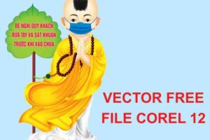 CHIBI CHÚ TIỂU CHỐNG DỊCH VECTOR COREL 12