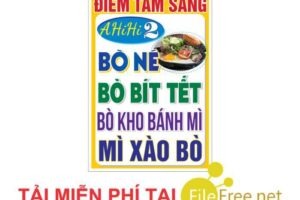 BẢNG HIỆU ĐIỂM TÂM SÁNG