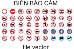 CÁC LOẠI BIỂN BÁO CẤM VECTOR COREL FREE