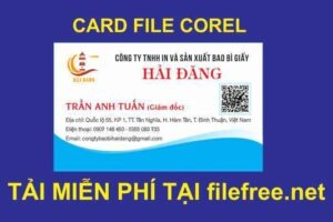 CARD VISIT BAO BÌ FILE COREL VECTOR FREE