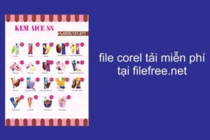 TẢI MENU KEM FILE COREL MIỄN PHÍ