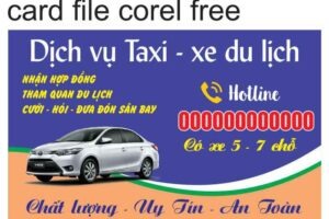TẢI CARD XE DU LỊCH CRD VECTOR MIỄN PHÍ
