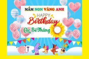 “Background sinh nhật” các bé mầm non file vector corel tải free