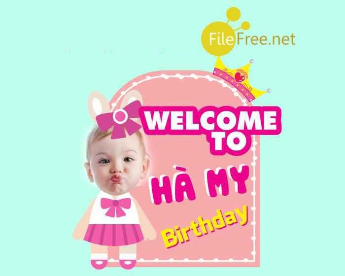 Bảng Thông Tin Sinh Nhật Chủ Đề Baby Boss  Phụ kiện trang trí sinh nhật  Hazato Party