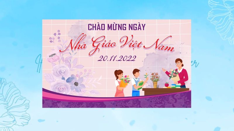Background Nhà Giáo Việt Nam 20.11