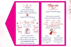 THIỆP CƯỚI VECTOR ĐẸP