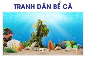 TRANH DÁN HỒ CÁ 3D