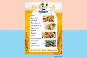 MENU QUÁN BIA HƠI FILE THIẾT KẾ