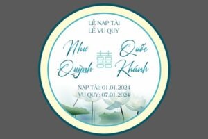 File bảng tên đám cưới tròn crd