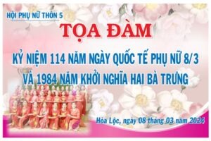 BACKGROUND TỌA ĐÀM PHỤ NỮ